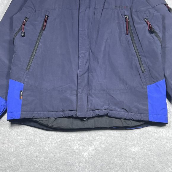 Polo Ralph Lauren Jacket Mens Size Large Navy Blue Polo Sports Jacket Pockets - Picture 3 of 16